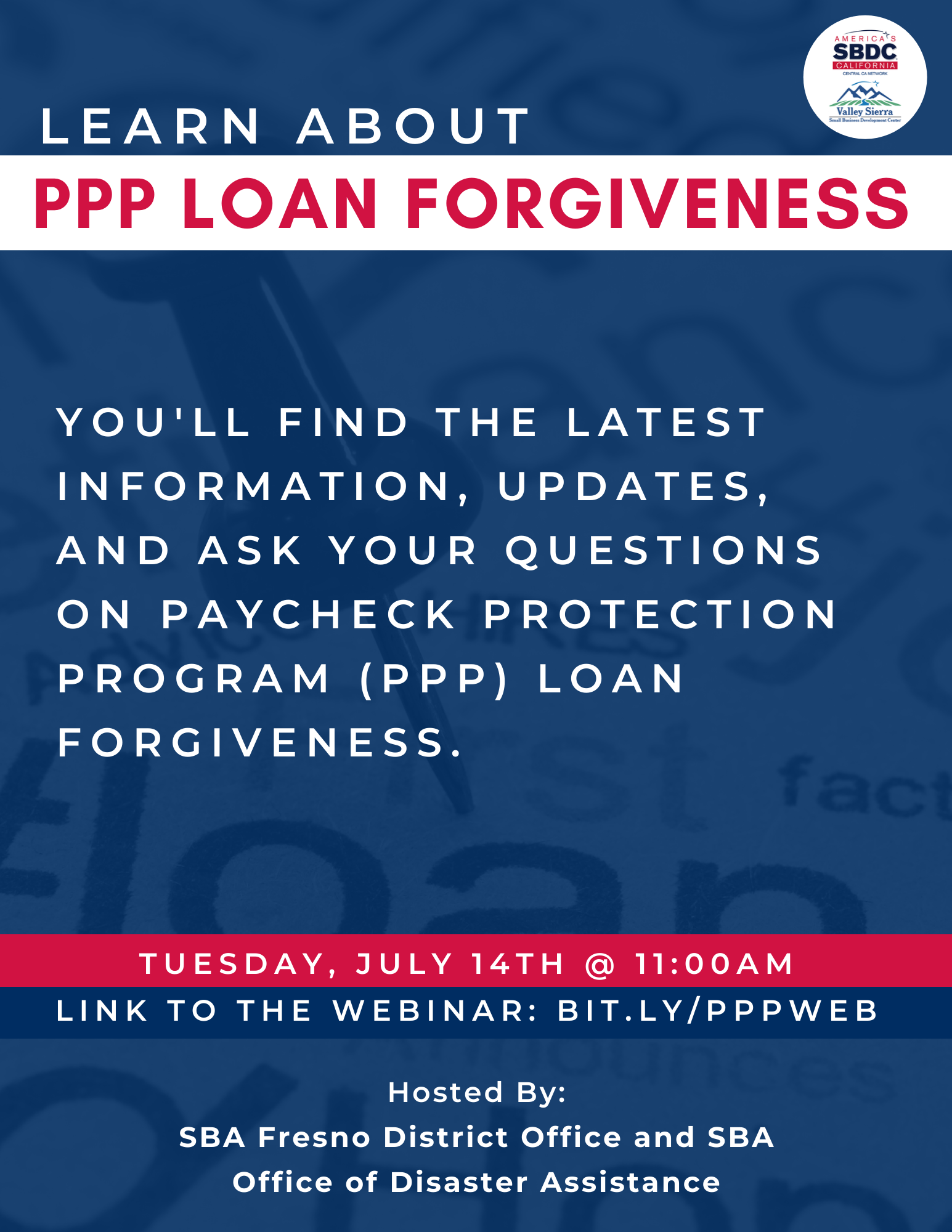 PPP Webinar Central California SBDC